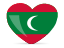 Мальдивы флаг сердечко foto