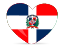 Доминикана флаг сердечко foto