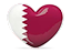 Катар флаг сердечко foto